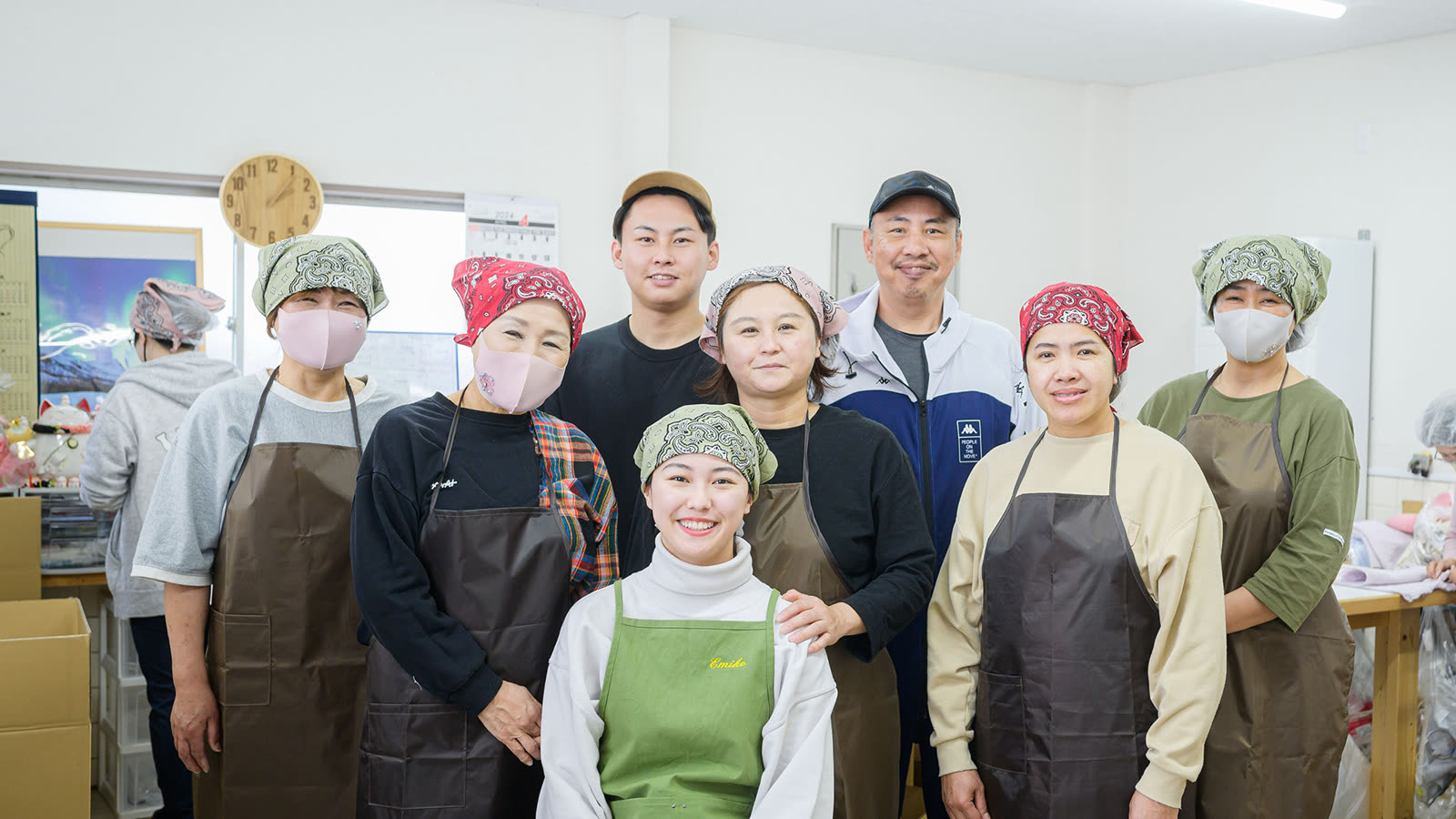 相原工業 縫製部のスタッフの集合写真